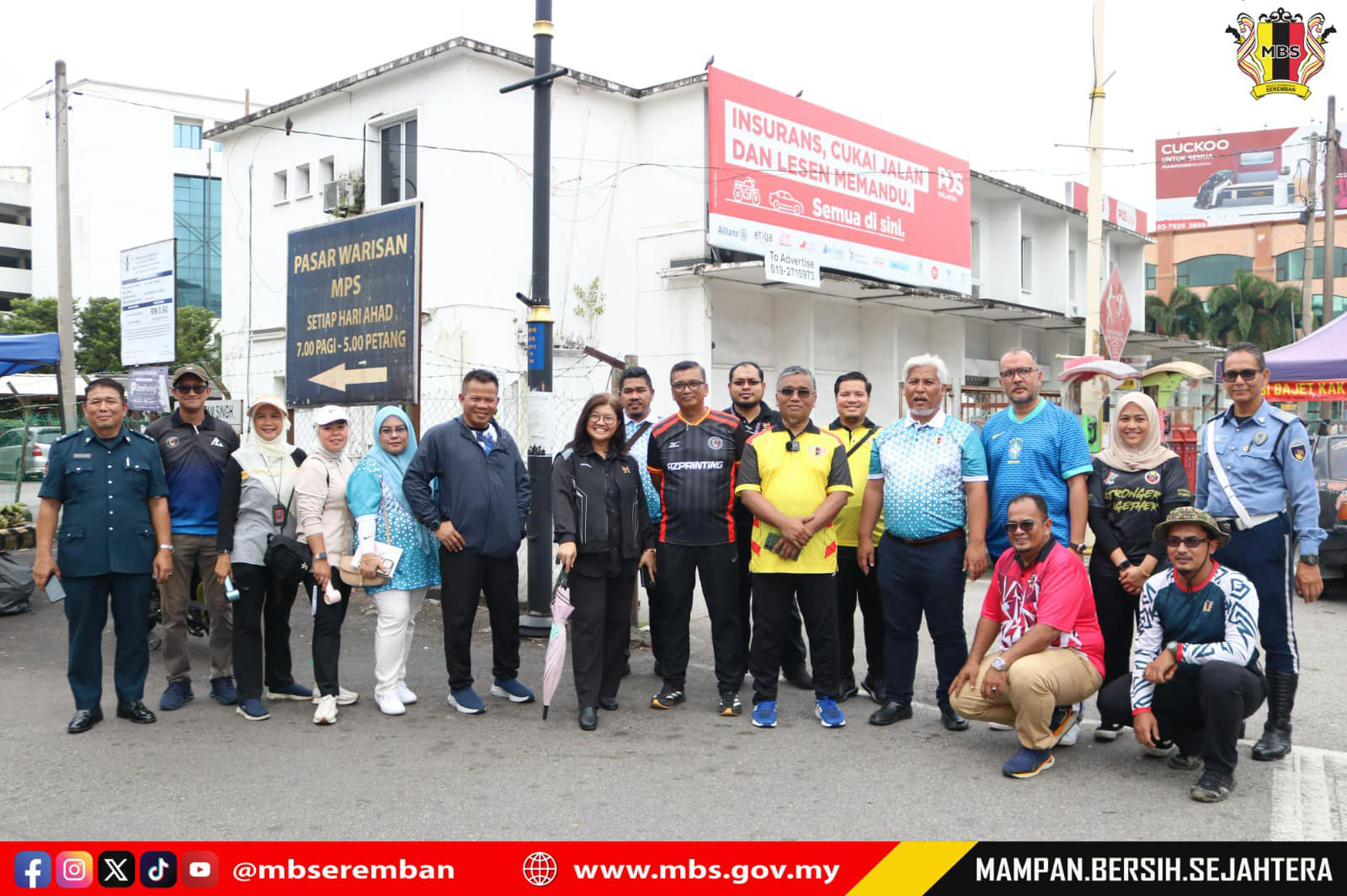 LAWATAN TURUN PADANG DATUK BANDAR KE TAMAN TASIK SEREMBAN, LORONG SENI SEREMBAN DAN MYKIOSK JALAN UTAM SINGH