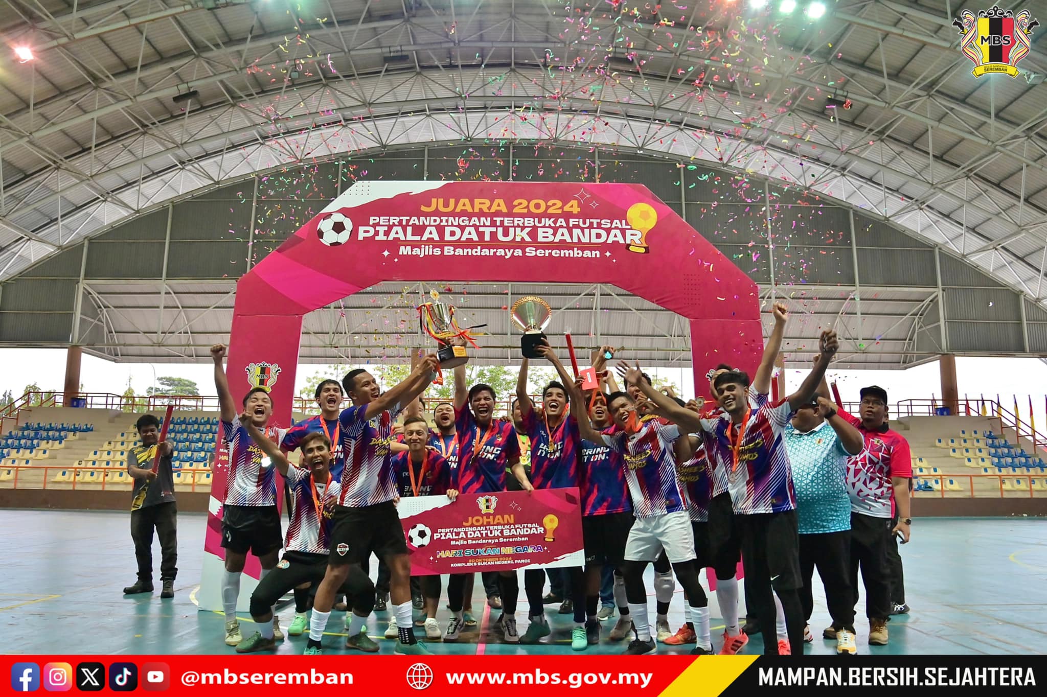 PERTANDINGAN FUTSAL TERBUKA PIALA DATUK BANDAR MAJLIS BANDARAYA SEREMBAN SEMPENA HARI SUKAN NEGARA 2024