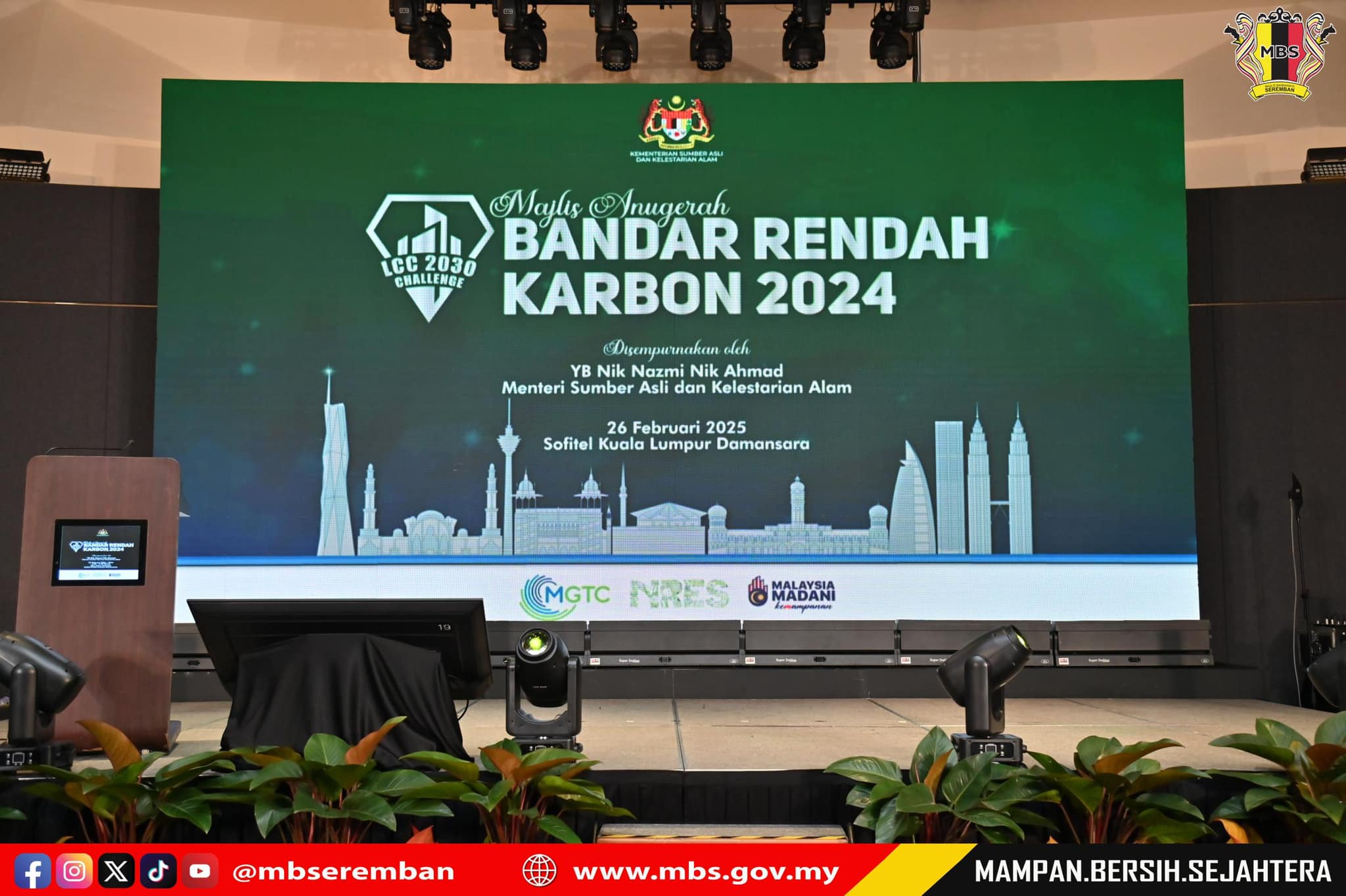 MAJLIS ANUGERAH BANDAR RENDAH KARBON 2024