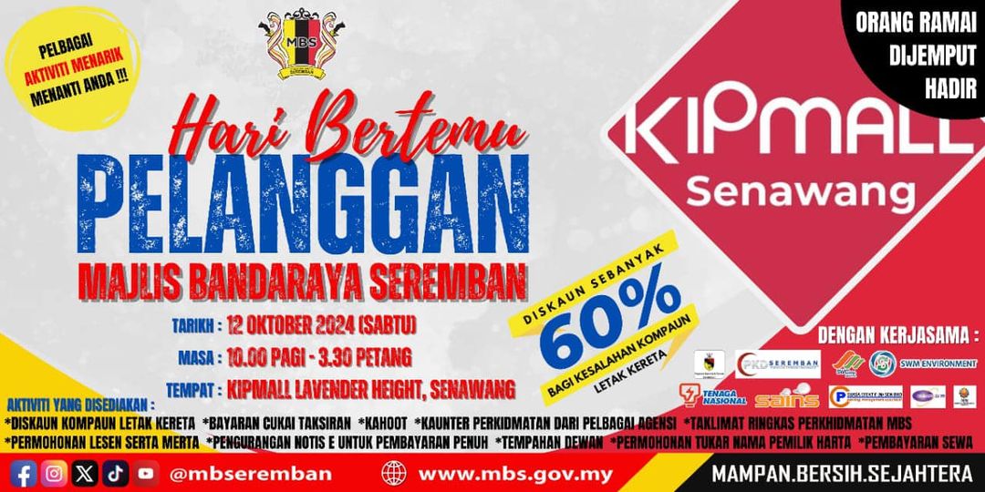 HARI BERTEMU PELANGGAN MAJLIS BANDARAYA SEREMBAN