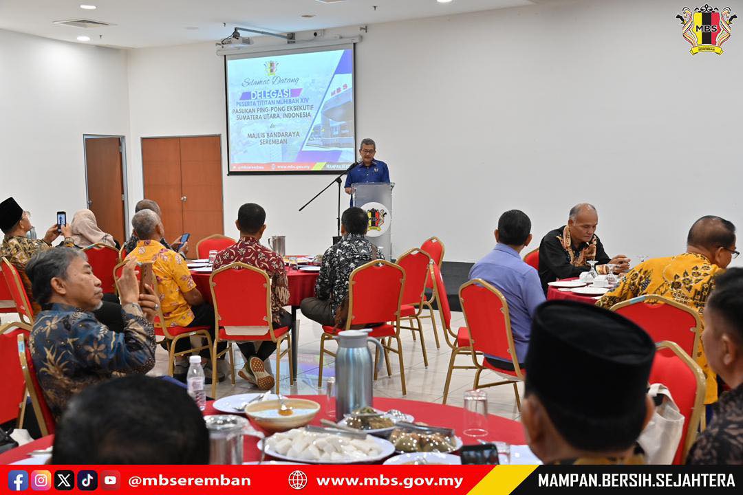 KUNJUNGAN HORMAT LAWATAN DELEGASI DARIPADA PASUKAN TENIS MEJA EKSEKUTIF SUMUT, INDONESIA