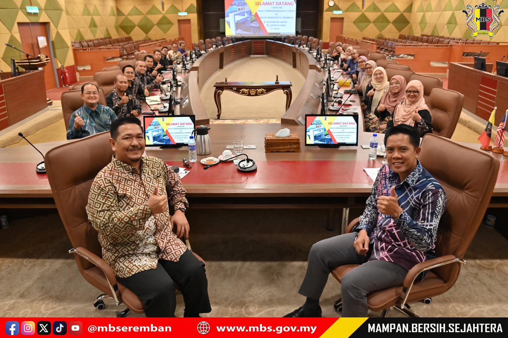 KUNJUNGAN HORMAT MAJLIS PERBANDARAN BATU PAHAT KE MAJLIS BANDARAYA SEREMBAN