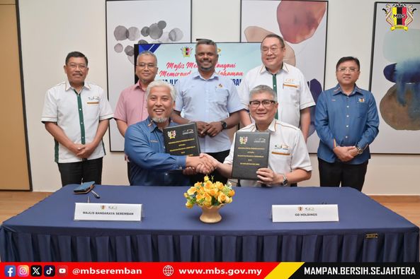 MAJLIS MENANDATANGANI MEMORANDUM PERSEFAHAM DI ANTARA MAJLIS BANDARAYA SEREMBAN BERSAMA GD HOLDINGS SDN. BHD.