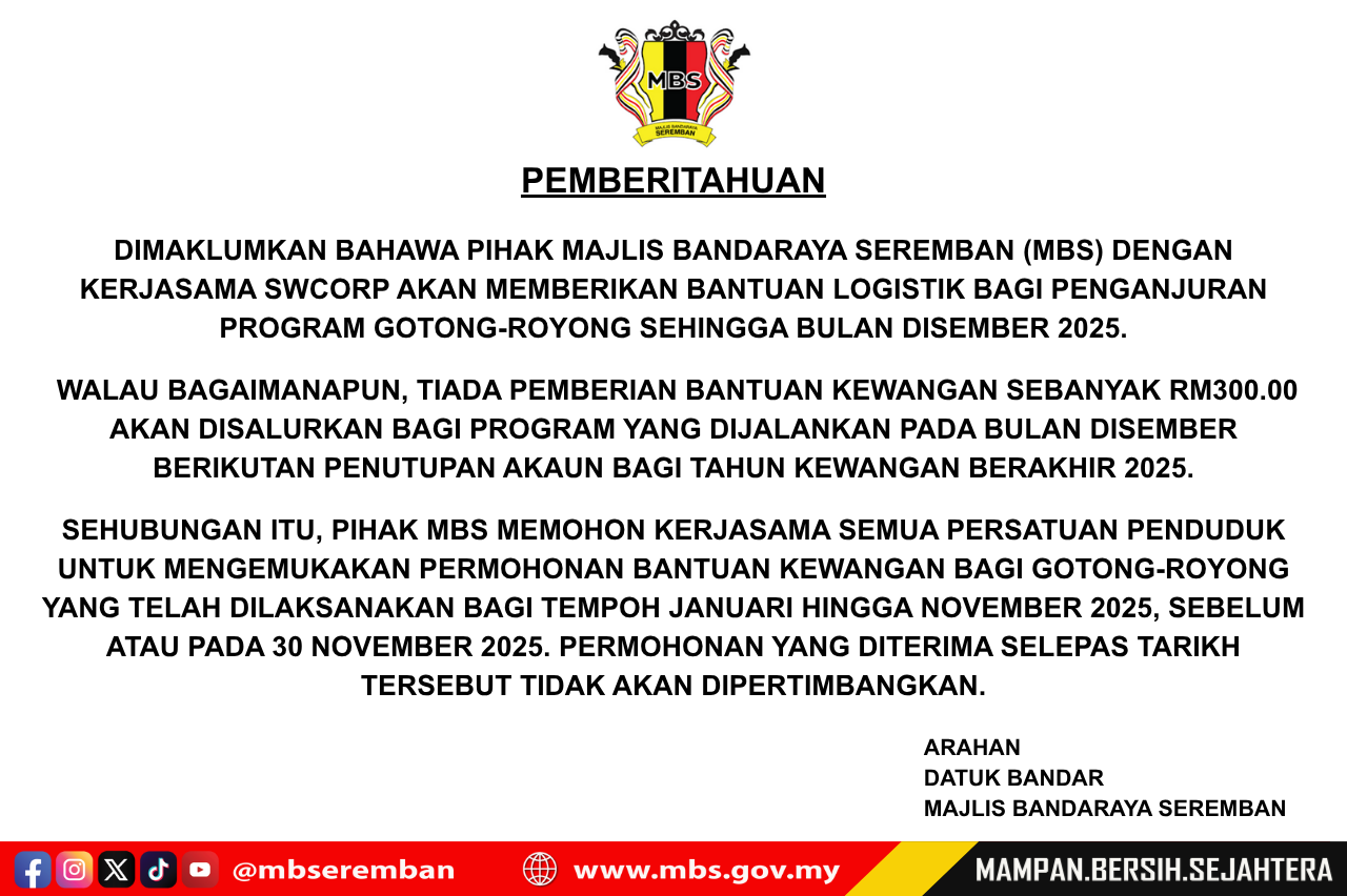 SUMBANGAN KEWANGAN GOTONG-ROYONG TAHUN 2025