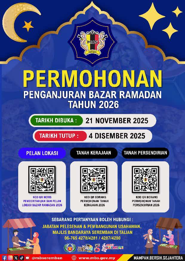 PERMOHONAN PENGANJURAN BAZAR RAMADAN TAHUN 2026