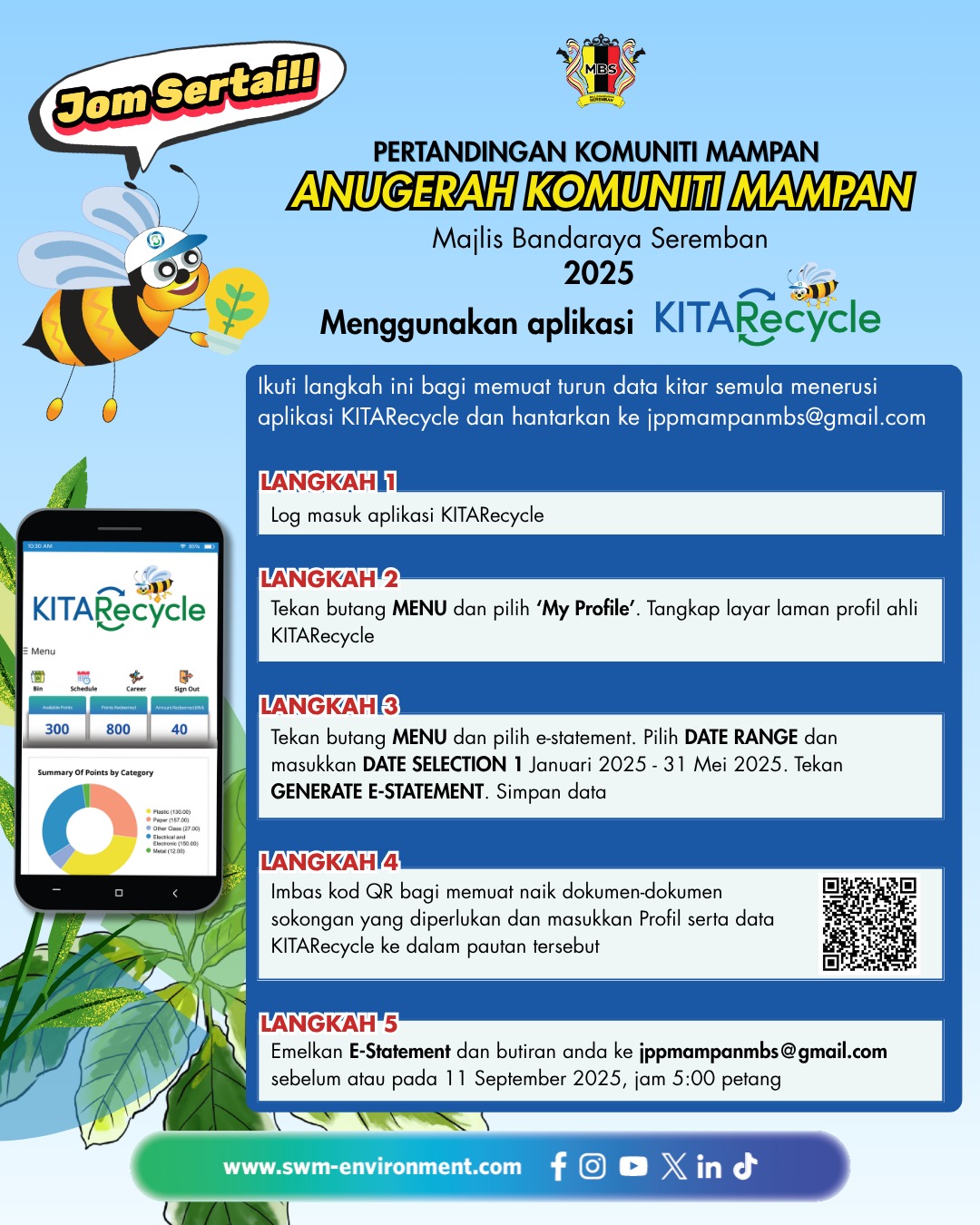 PERTANDINGAN KOMUNITI MAMPAN KITARECYCLE