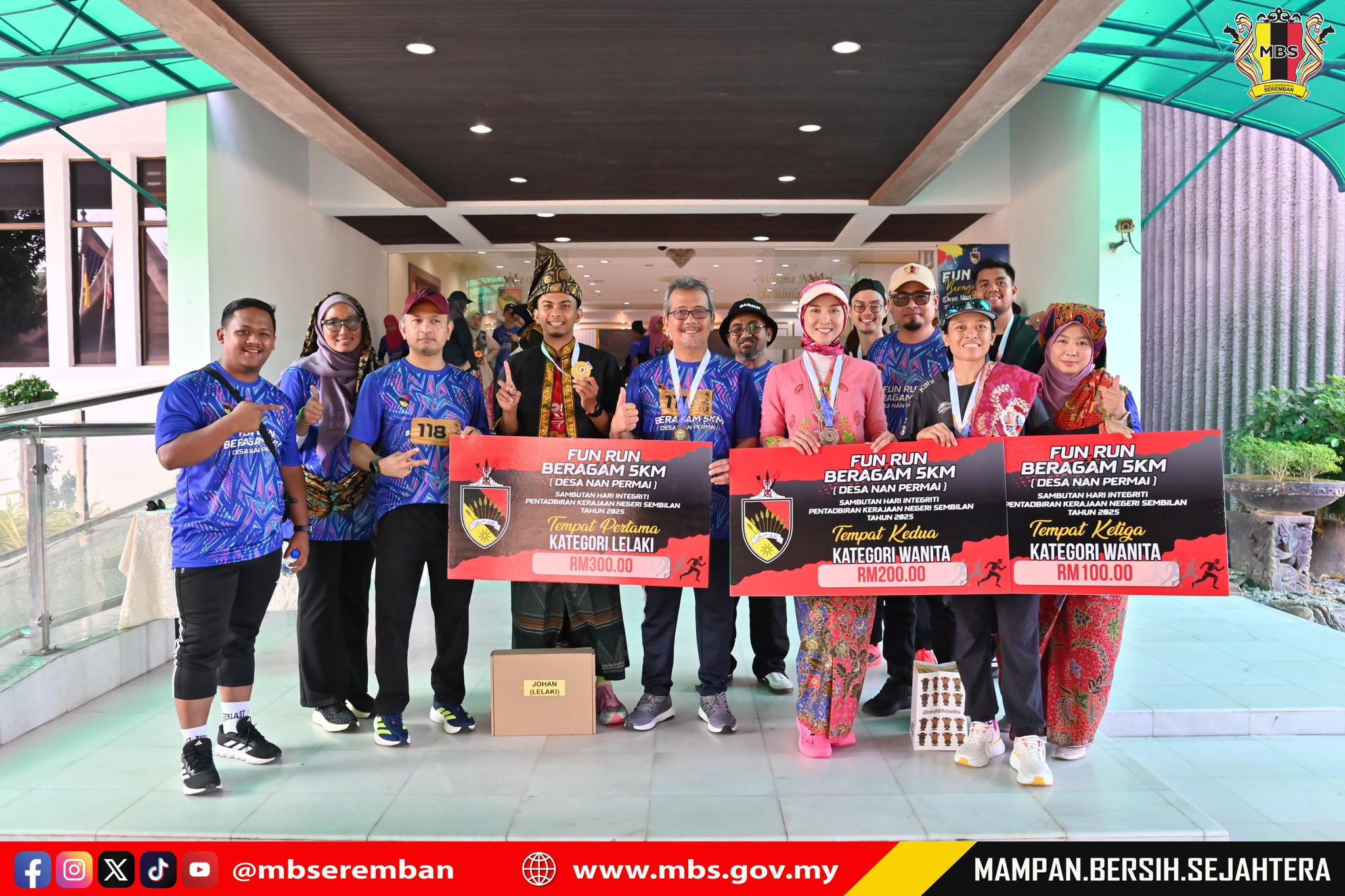 PROGRAM FUN RUN BERAGAM 5KM SEMPENA SAMBUTAN HARI INTEGRITI DAN HARI ANTIRASUAH ANTARABANGSA PERINGKAT KERAJAAN NEGERI SEMBILAN 2025