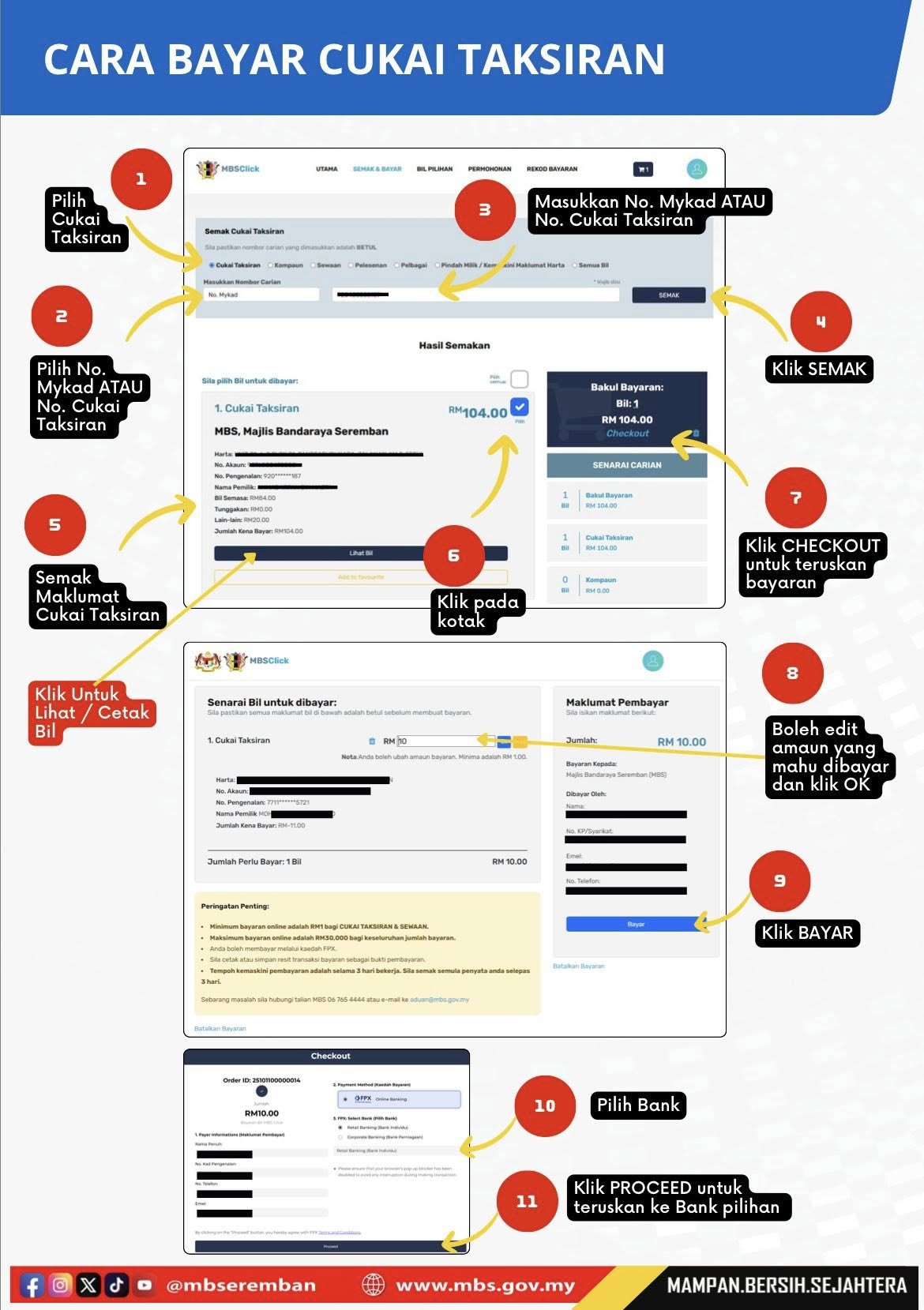 TATACARA PEMBAYARAN DALAM TALIAN PERKHIDMATAN MBS MELALUI KOD QR