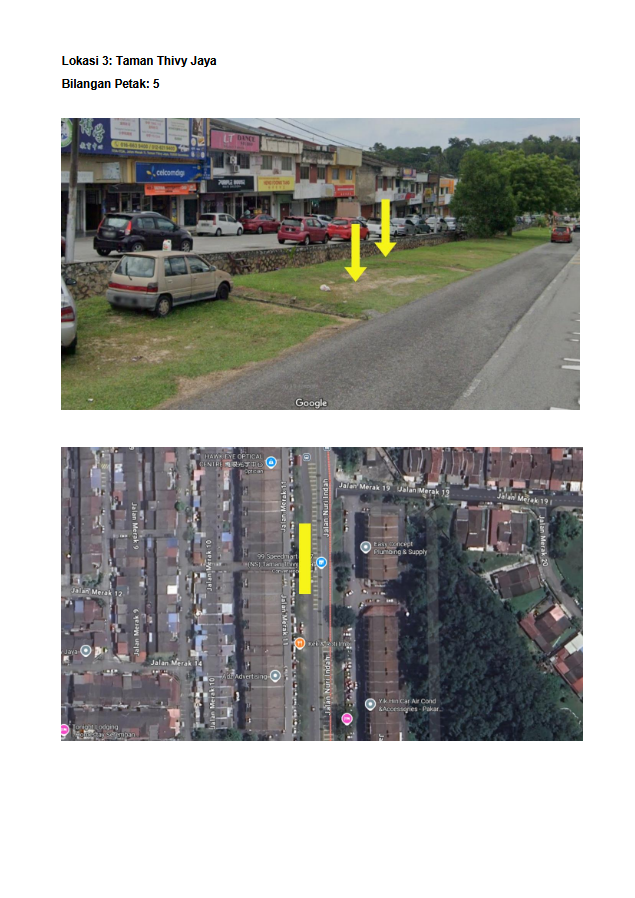 LOKASI TAPAK PENJAJA BUAH BERMUSIM 