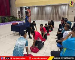 KURSUS KEMAHIRAN BASIC LIFE SUPPORT DAN PERANAN EMERGENCY RESPONSE TEAM (ERT) MAJLIS BANDARAYA SEREMBAN