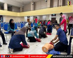 KURSUS KEMAHIRAN BASIC LIFE SUPPORT DAN PERANAN EMERGENCY RESPONSE TEAM (ERT) MAJLIS BANDARAYA SEREMBAN