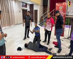 KURSUS KEMAHIRAN BASIC LIFE SUPPORT DAN PERANAN EMERGENCY RESPONSE TEAM (ERT) MAJLIS BANDARAYA SEREMBAN