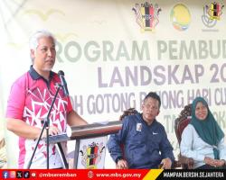 PROGRAM PEMBUDAYAAN LANDSKAP 2024 MOH GOTONG ROYONG HARI CUCI MALAYSIA SAMBIL TANAM POKOK, DATARAN LOBAK "HIJAUKAN LOBAK"