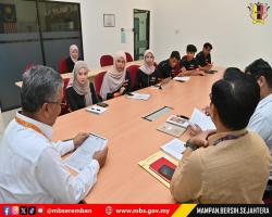 LAWATAN PELAJAR UITM KE MAJLIS BANDARAYA SEREMBAN