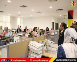 SESI WALK ABOUT TUAN SETIAUSAHA DI PEJABAT WISMA MBS