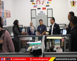 SESI WALK ABOUT TUAN SETIAUSAHA DI PEJABAT WISMA MBS