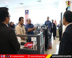 SESI WALK ABOUT TUAN SETIAUSAHA DI PEJABAT WISMA MBS