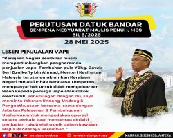 PERUTUSAN YB DATUK BANDAR MAJLIS BANDARAYA SEREMBAN
