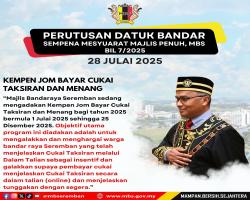 PERUTUSAN DATUK BANDAR SEMPENA MESYUARAT MAJLIS PENUH, MBS BIL 7/2025