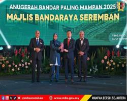 BANDARAYA SEREMBAN TERIMA PENGHARGAAN BANDARAYA PALING MAMPAN 2025