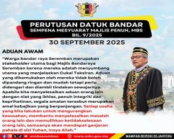 PERUTUSAN DATUK BANDAR SEMPENA MESYUARAT MAJLIS PENUH, MBS BIL 9/2025