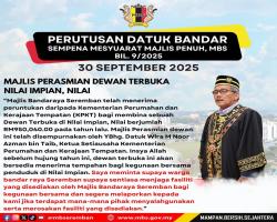 PERUTUSAN DATUK BANDAR SEMPENA MESYUARAT MAJLIS PENUH, MBS BIL 9/2025