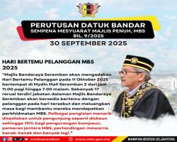 PERUTUSAN DATUK BANDAR SEMPENA MESYUARAT MAJLIS PENUH, MBS BIL 9/2025