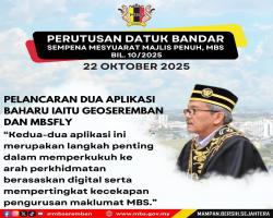 PERUTUSAN DATUK BANDAR SEMPENA MESYUARAT MAJLIS PENUH BIL. 10/2025