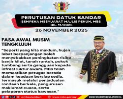 PERUTUSAN DATUK BANDAR SEMPENA MESYUARAT MAJLIS PENUH BIL. 11/2025