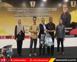 PROGRAM TANGGUNGJAWAB SOSIAL (CSR) PEMBERIAN SUMBANGAN BENCANA ANJURAN MAJLIS BANDARAYA SEREMBAN
