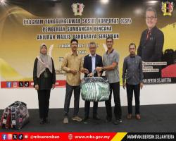 PROGRAM TANGGUNGJAWAB SOSIAL (CSR) PEMBERIAN SUMBANGAN BENCANA ANJURAN MAJLIS BANDARAYA SEREMBAN