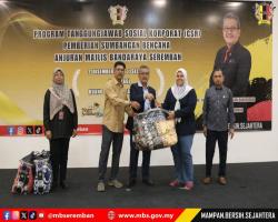 PROGRAM TANGGUNGJAWAB SOSIAL (CSR) PEMBERIAN SUMBANGAN BENCANA ANJURAN MAJLIS BANDARAYA SEREMBAN