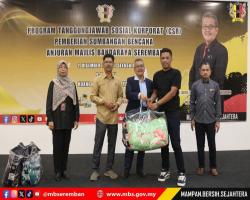 PROGRAM TANGGUNGJAWAB SOSIAL (CSR) PEMBERIAN SUMBANGAN BENCANA ANJURAN MAJLIS BANDARAYA SEREMBAN