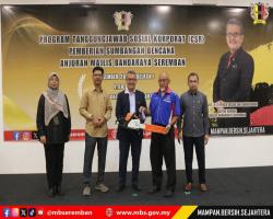 PROGRAM TANGGUNGJAWAB SOSIAL (CSR) PEMBERIAN SUMBANGAN BENCANA ANJURAN MAJLIS BANDARAYA SEREMBAN