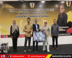 PROGRAM TANGGUNGJAWAB SOSIAL (CSR) PEMBERIAN SUMBANGAN BENCANA ANJURAN MAJLIS BANDARAYA SEREMBAN