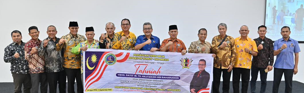 KUNJUNGAN HORMAT LAWATAN DELEGASI DARIPADA PASUKAN TENIS MEJA EKSEKUTIF SUMUT, INDONESIA
